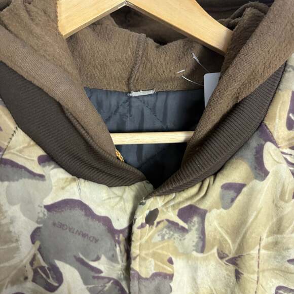 Vintage 1980s Camo Hooded Jacket / Goose Down Fill / Vintage Camo Jacket / Winte - Picture 4 of 6